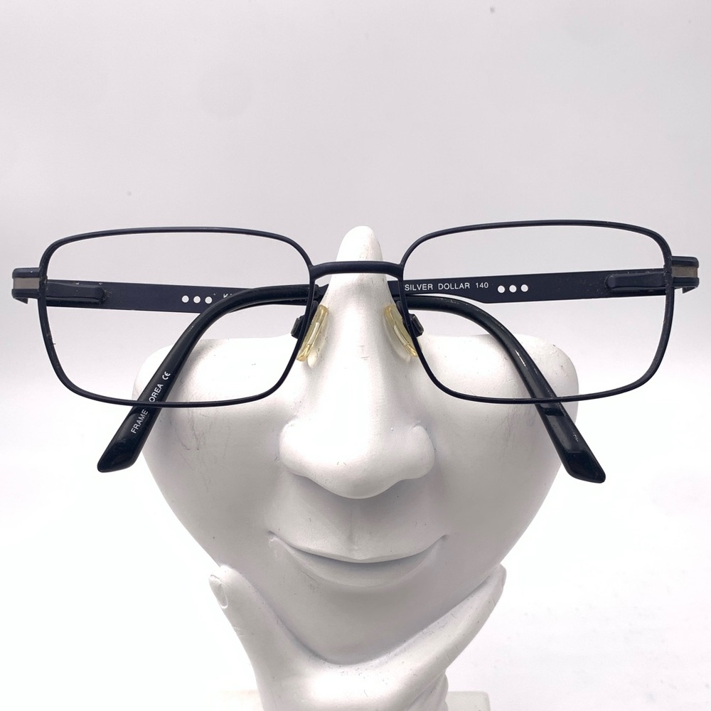Silver Dollar Black Oval Sunglasses Frames